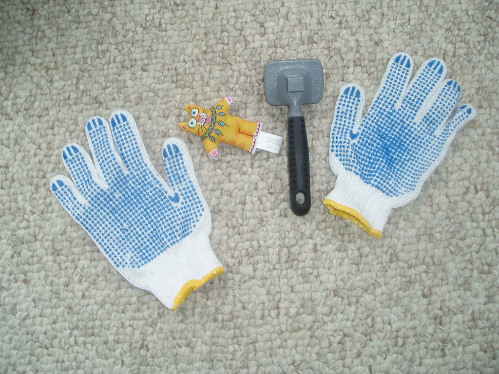 Cat Grooming Glove Pair